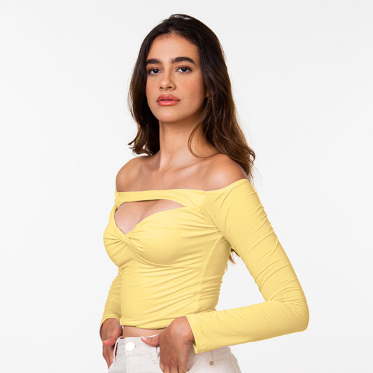 TOP MERAN BUTTER YELLOW