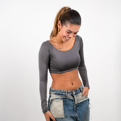MINI TOP AMY GRIS