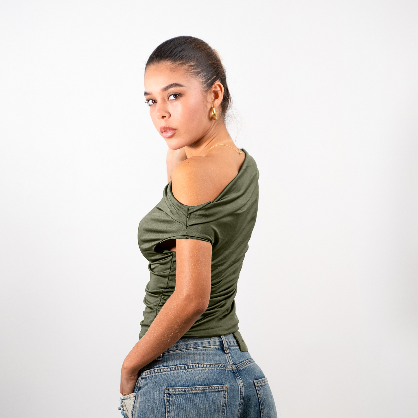 TOP AMANDA VERDE OLIVA