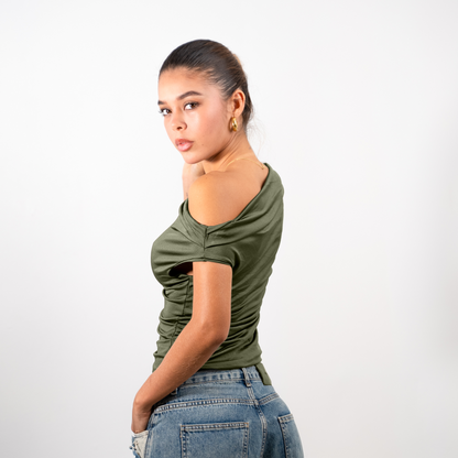 TOP AMANDA VERDE OLIVA