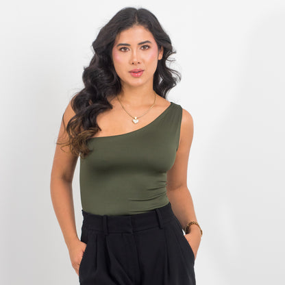 TOP PENELOPE VERDE OLIVA