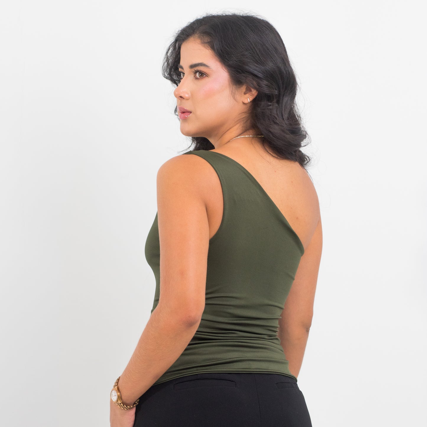 TOP PENELOPE VERDE OLIVA