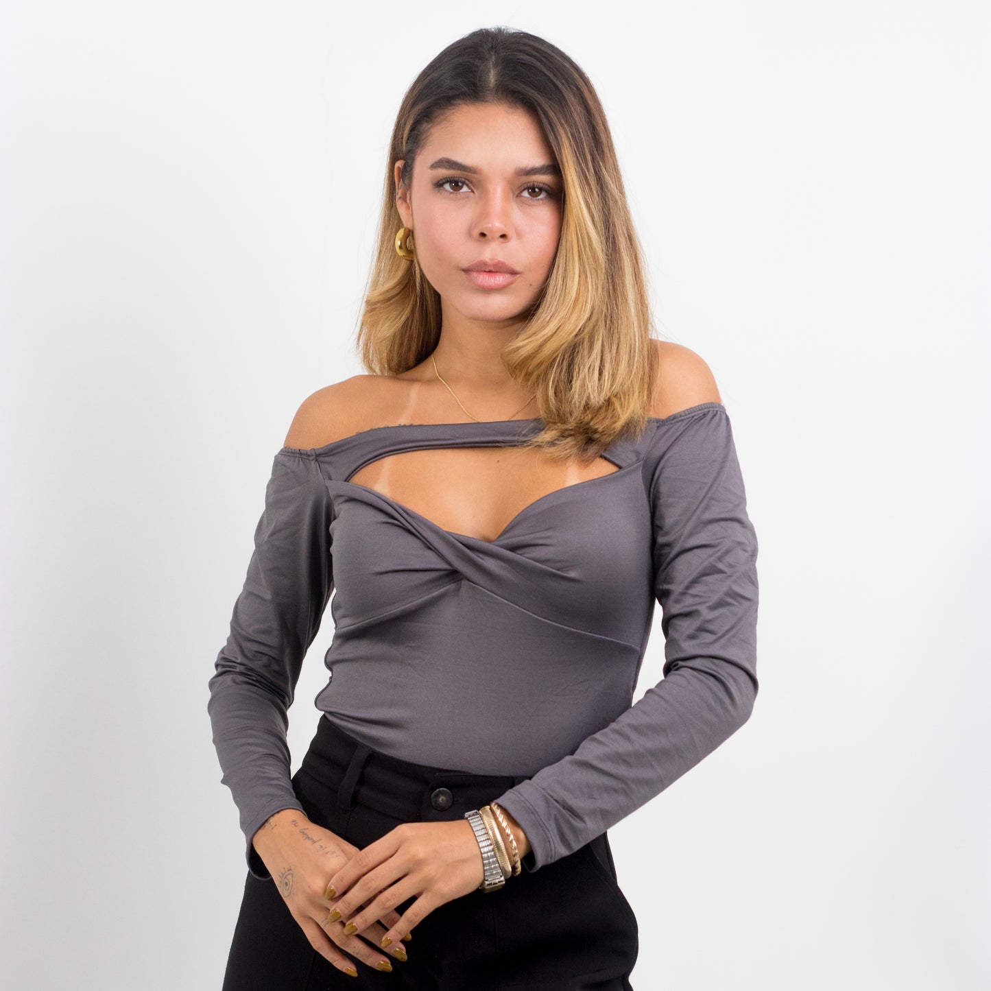 TOP MERAN GRIS